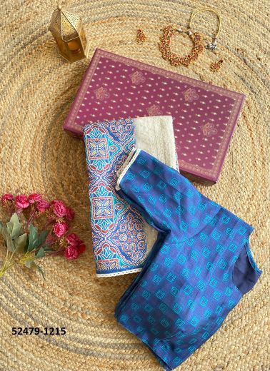 Multicolored Tussar Silk Chikankari-Work Festive-Wear Handloom Saree