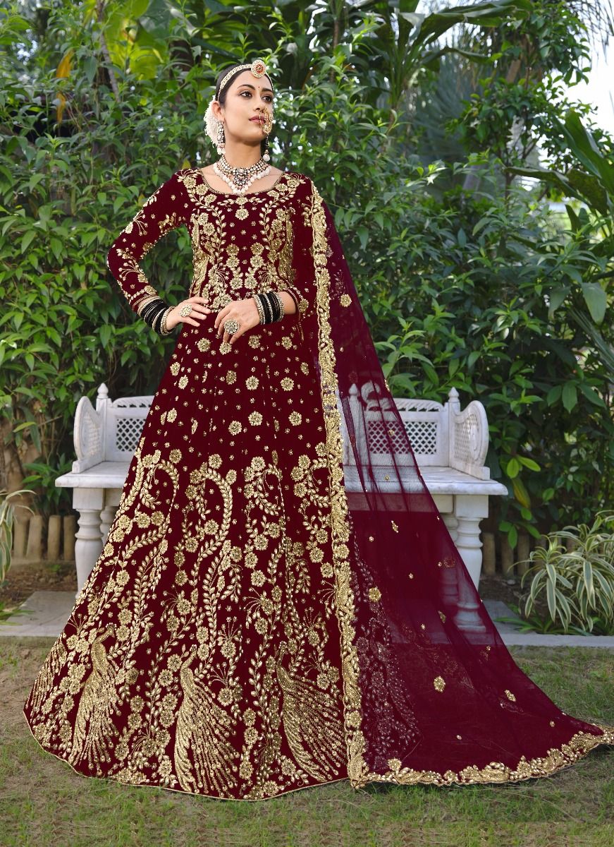 Maroon Lehenga Choli for Women Party Wear Bollywood Lengha Sari,indian  Wedding Wear Embroidery Stitched Lehenga Choli With Dupatta - Etsy